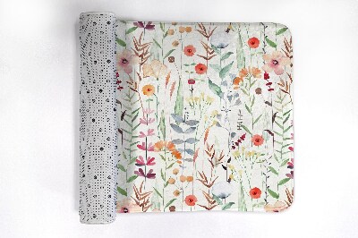 Tapete para casa de banho Padrão de plantas e flores