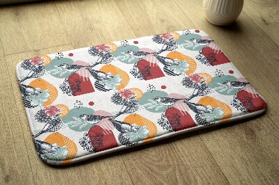 Tapete para wc Padrão de pássaros e flores