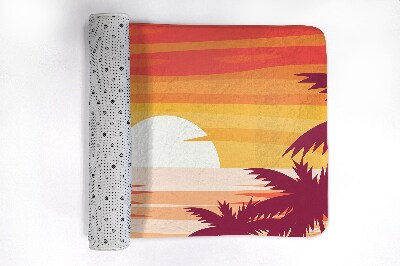 Tapete para banheira Praia tropical