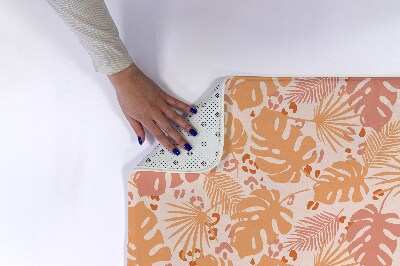 Tapete para banheira Padrão de folhas de Monstera