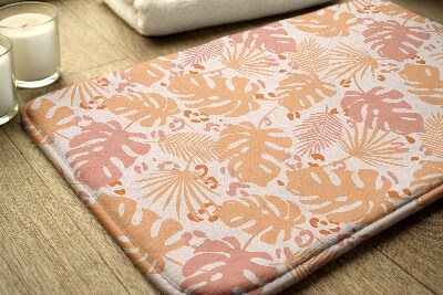 Tapete para banheira Padrão de folhas de Monstera