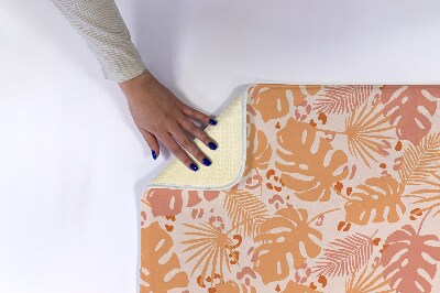 Tapete para banheira Padrão de folhas de Monstera