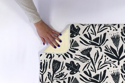 Tapete para wc Abstração de plantas