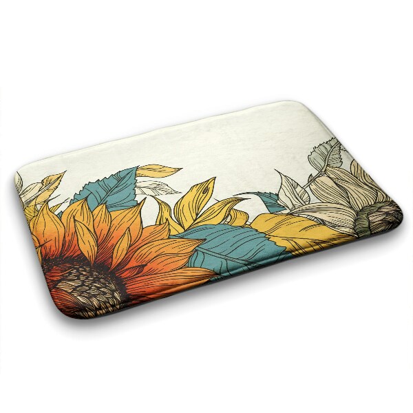 Tapete para banheira Flor de girassol