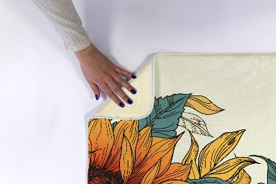 Tapete para banheira Flor de girassol