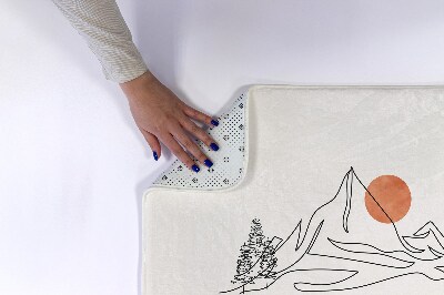 Tapete para casa de banho Vista da montanha