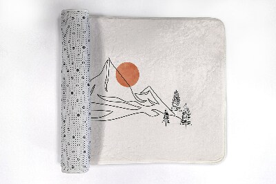 Tapete para casa de banho Vista da montanha