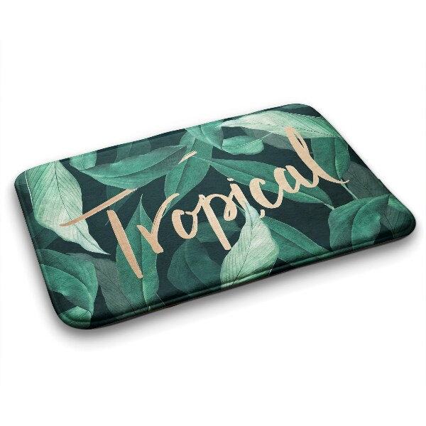 Tapete para banheira folhas tropicais