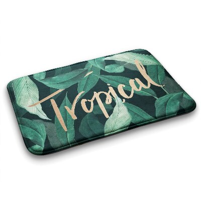 Tapete para banheira folhas tropicais