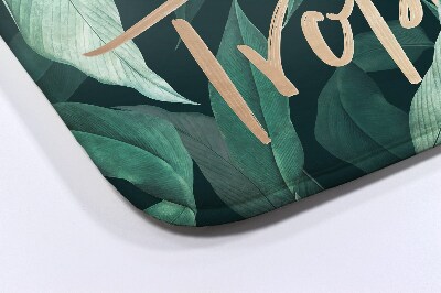 Tapete para banheira folhas tropicais