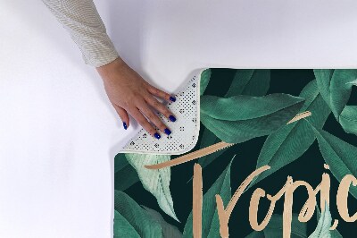 Tapete para banheira folhas tropicais