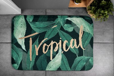 Tapete para banheira folhas tropicais