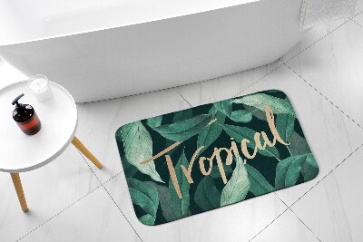 Tapete para banheira folhas tropicais