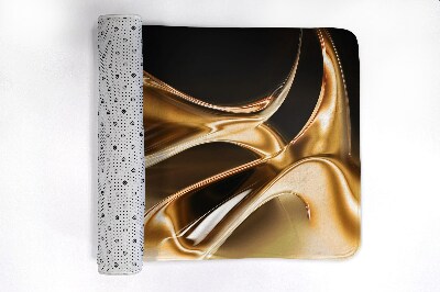 Tapete para casa de banho Abstração Dourada