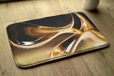 Tapete para casa de banho Abstração Dourada