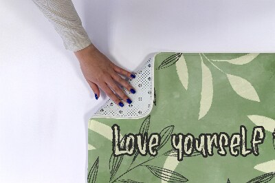 Tapete para casa de banho Folhas de aquarela