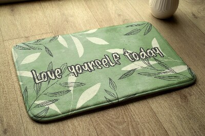 Tapete para casa de banho Folhas de aquarela