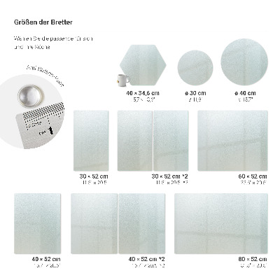 Tábua de corte Hexagonal semitransparente