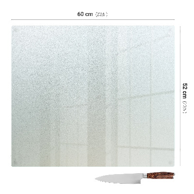 Tábua de vidro Retangular semitransparente