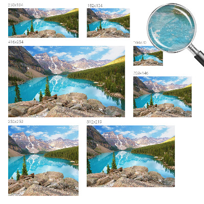 Papel de parede decorativo Lago azul