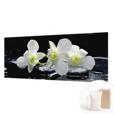 Papel de parede Flores e pedras