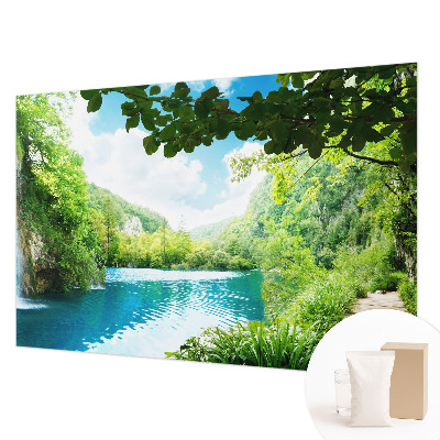Papel de parede para sala Oásis natural