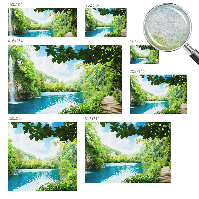 Papel de parede para sala Oásis natural