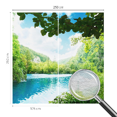 Papel de parede para sala Oásis natural