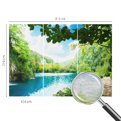 Papel de parede para sala Oásis natural