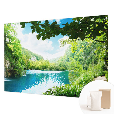 Papel de parede para sala Oásis natural