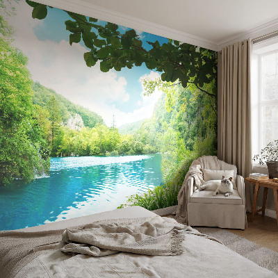 Papel de parede para sala Oásis natural