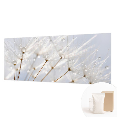 Mural de fotos na parede Dente-de-leão rosa