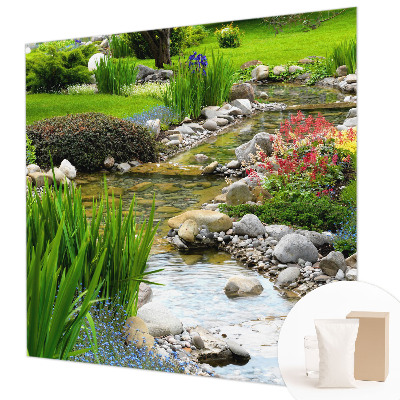 Papel de parede para sala Jardim Idílico