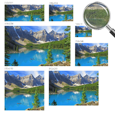 Mural de fotos na parede Lago da montanha