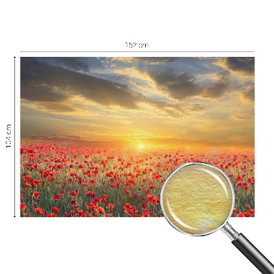 Papel de parede fotográfico Campo de papoulas