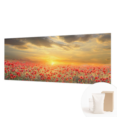 Papel de parede fotográfico Campo de papoulas