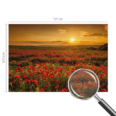 Papel de parede fotográfico Campo de papoulas