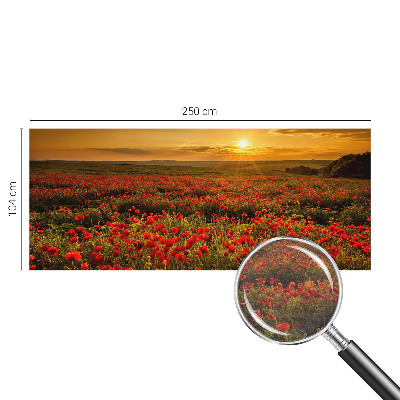 Papel de parede fotográfico Campo de papoulas