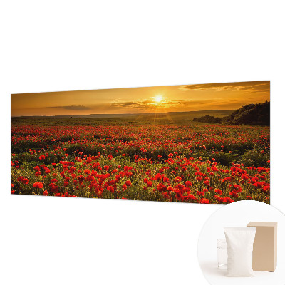 Papel de parede fotográfico Campo de papoulas