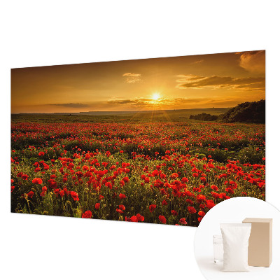 Papel de parede fotográfico Campo de papoulas