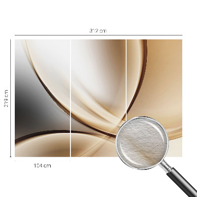 Papel de parede decorativo Linhas arredondadas