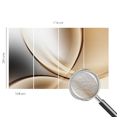 Papel de parede decorativo Linhas arredondadas