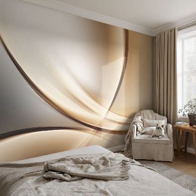 Papel de parede decorativo Linhas arredondadas