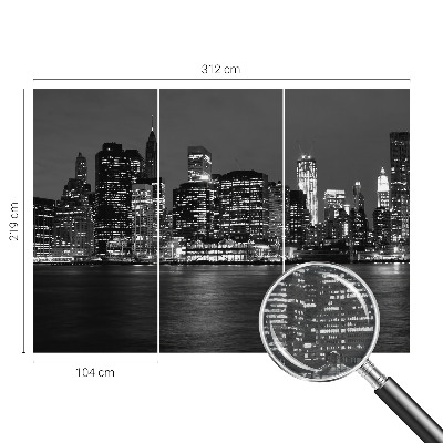 Mural fotográfico Metrópole noturna