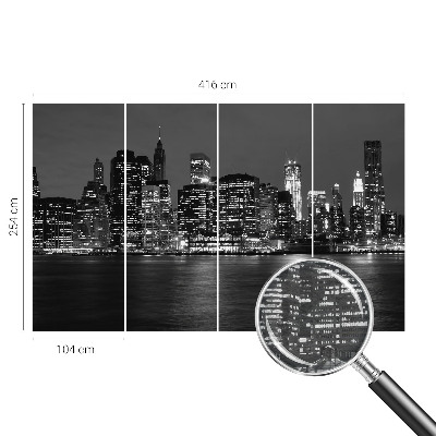 Mural fotográfico Metrópole noturna