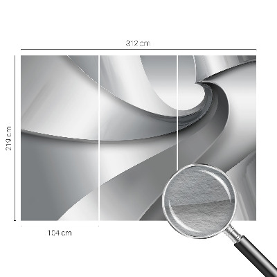 Mural de fotos na parede Espirais geométricas