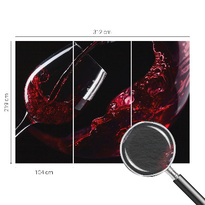 Papel de parede decorativo Vinho tinto