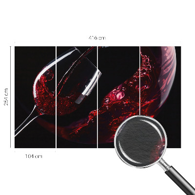 Papel de parede decorativo Vinho tinto