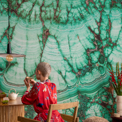 Papel de parede para sala Padrões verdes