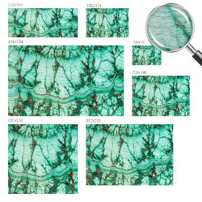 Papel de parede para sala Padrões verdes